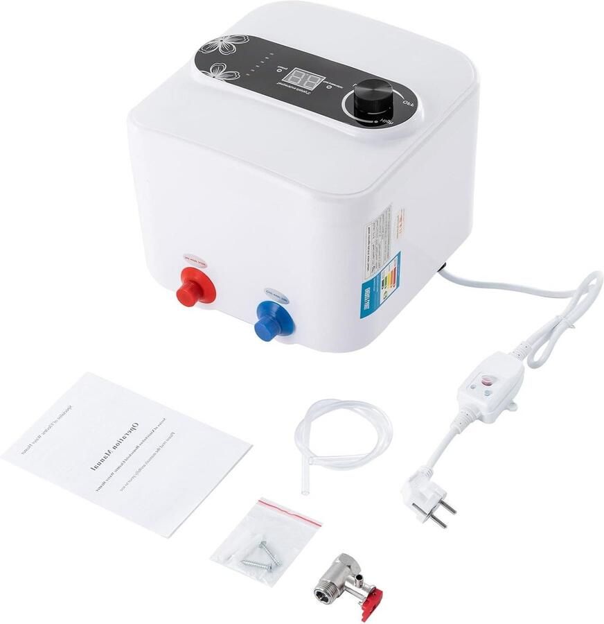 Mini Waterverwarmer Elektrische Boiler Direct Warm Water Compact Ontwerp 8 Liter Wit