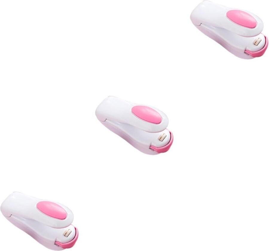 Mini Zakkensluiter Plastic Sealer Voedsel Vers Houden Draagbaar Ontwerp 10 x 5 x 4 cm Wit