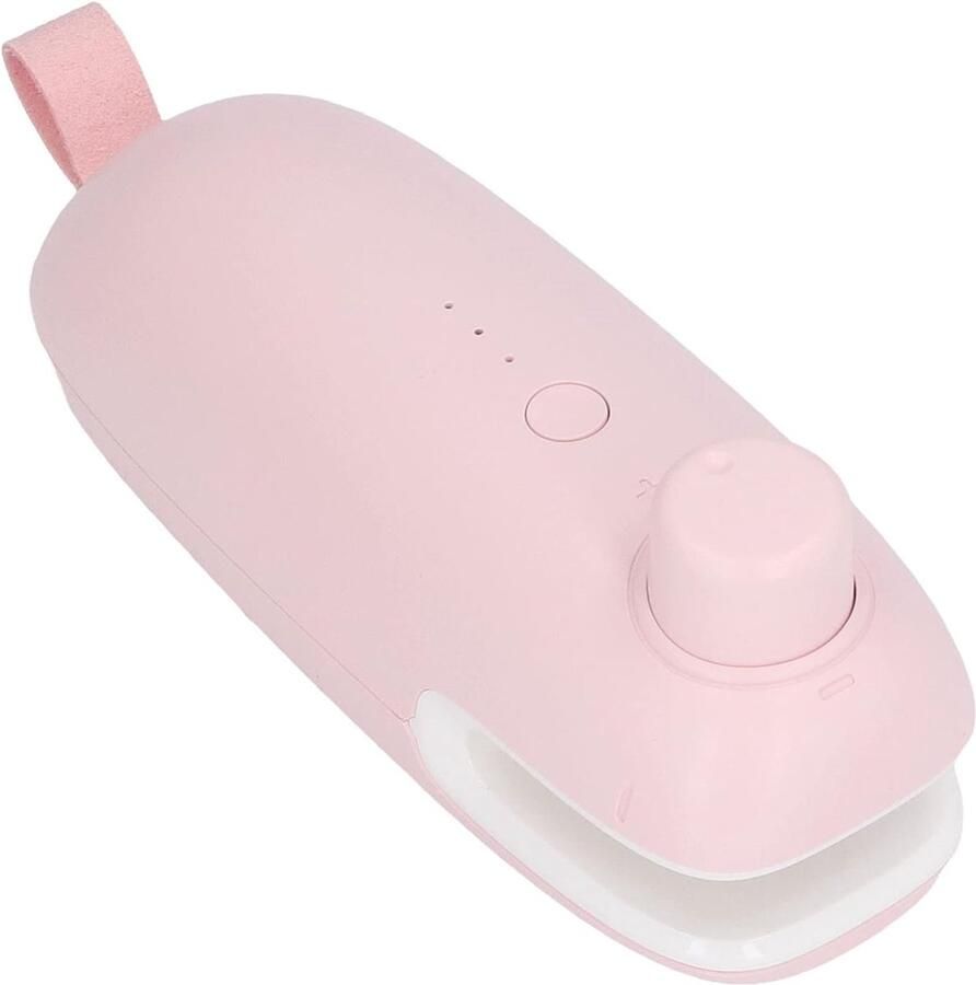 Mini Zaksealer Hitte Sealer Voedsel Opslag Dubbele Hitte Afdichting Compact Formaat Roze