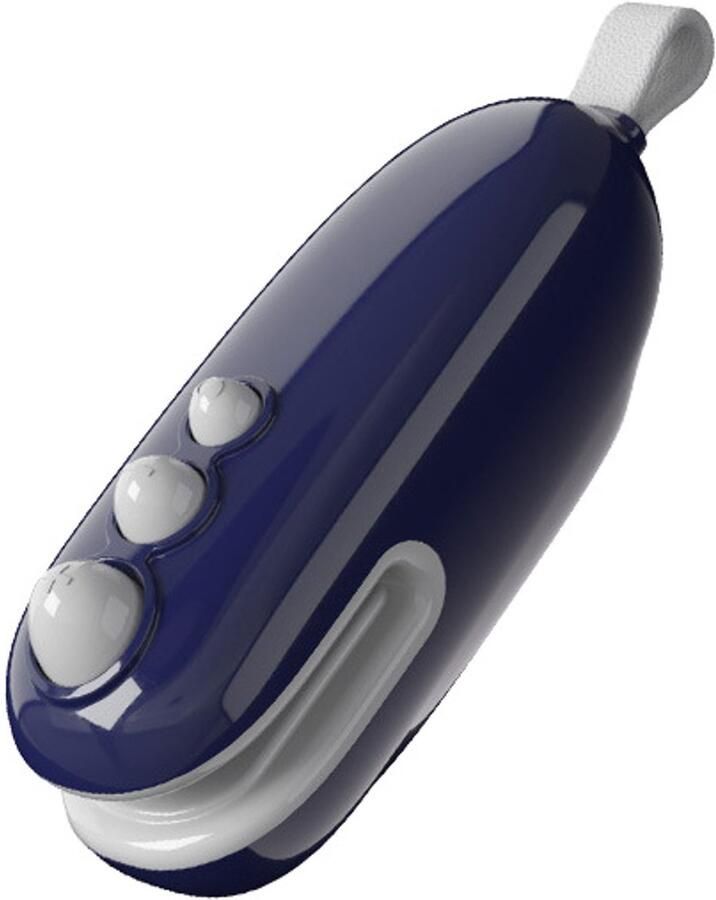 Mini zaksealmachine 2-in-1 warmteverzegelaar oplaadbare draagbare handzaksealmachine voor snackzakjes vacuümsealmachine voor voedselbewaring (blauw)