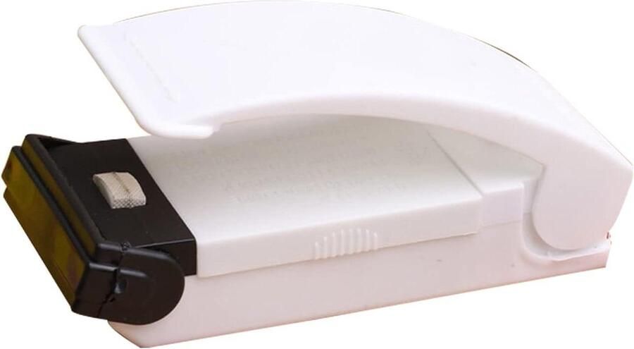 Mini zakverzegelaar Draagbare sealer Voedsel bewaren Batterij gevoed 48 Gram Wit