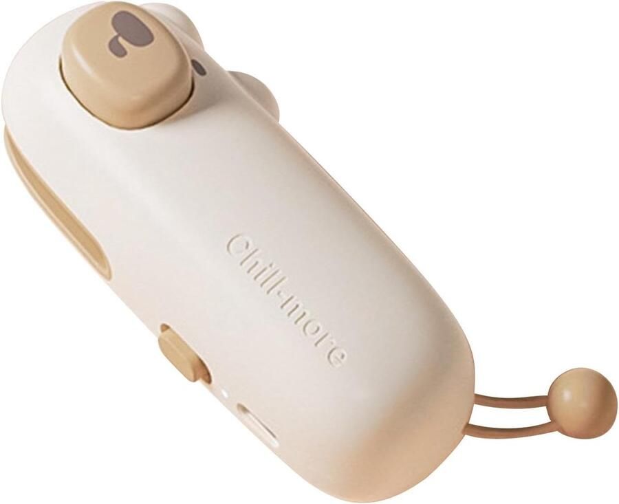 Draagbare zaksluiter Snackzak sluiten Voedsel bewaren 2-in-1 oplaadbaar Compact formaat Berenmodel