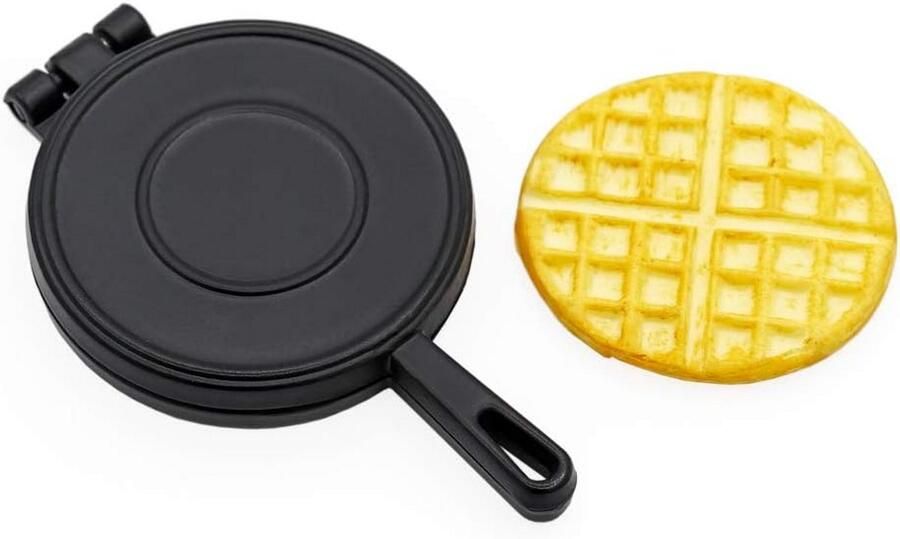 Miniatuur Wafelijzer voor Poppenhuis Keuken Accessoires Schaal 1 12