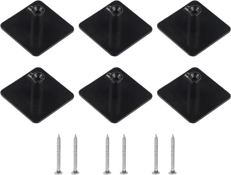 Mixer Accessoire Houders Keukenmachine Organizers Keuken Organiseren Flexibele Montage Opties 6 Stuks Zwart
