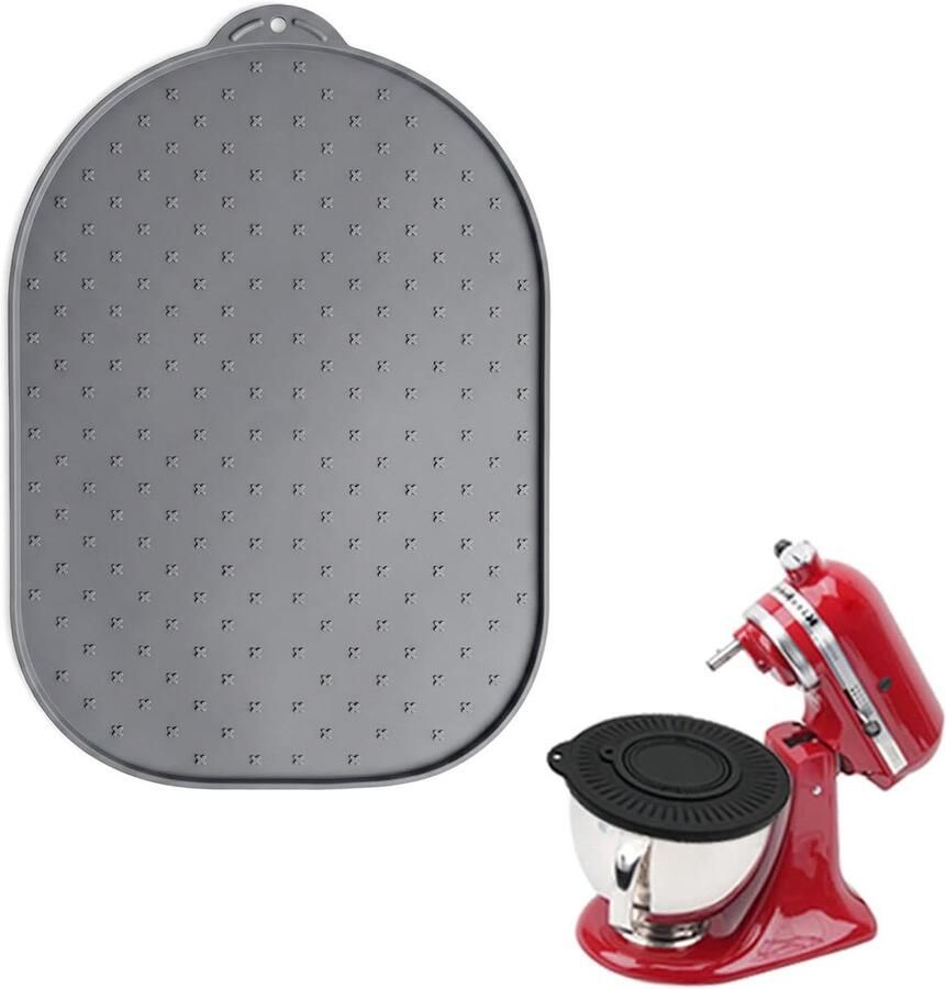Mixer Accessoire Mat Keukenmat Mixer Keukenapparatuur Stabiliseren Antislip Basis 40x27 cm Grijs