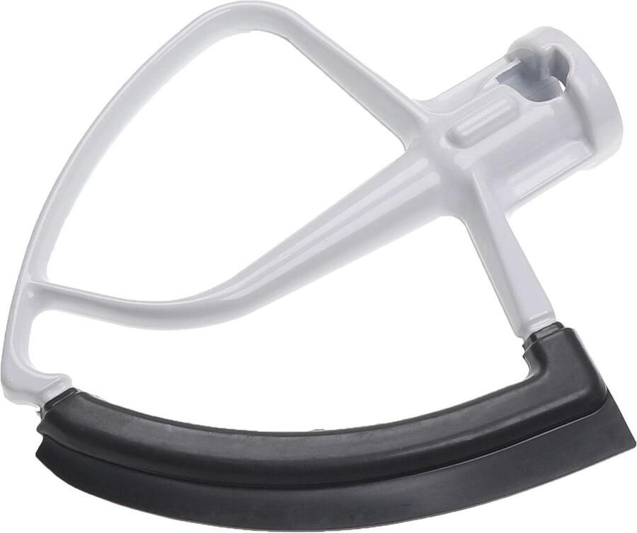 Mixer Accessoire Platte Klopper Beslag Mengen Flexibele Rand 15.5cm Hoog Zwart Wit