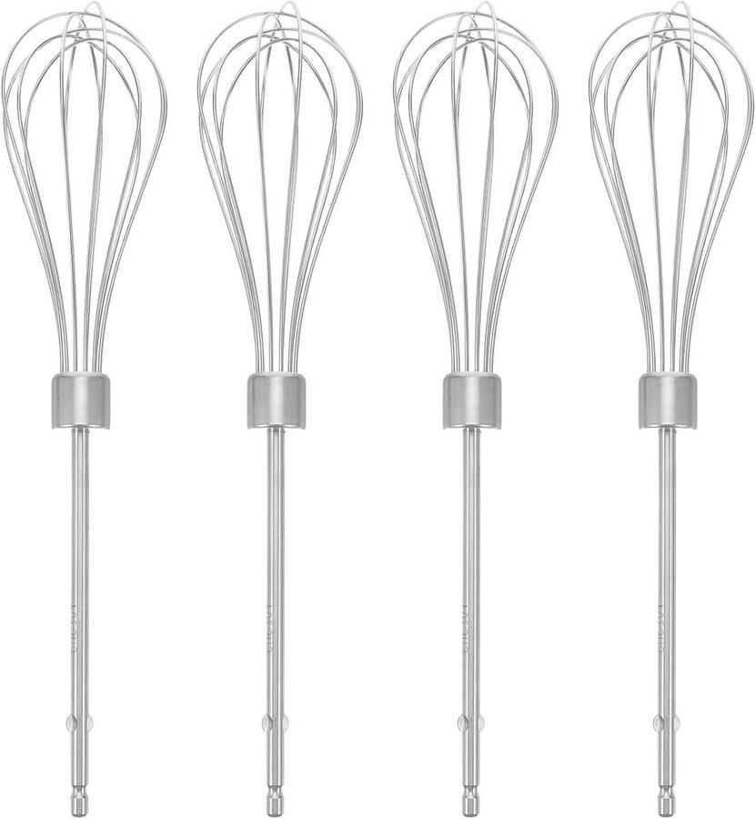 Mixer Accessoires Garde Onderdelen Bakken en Klussen Roestvrij Staal 25 cm Lengte Zilver