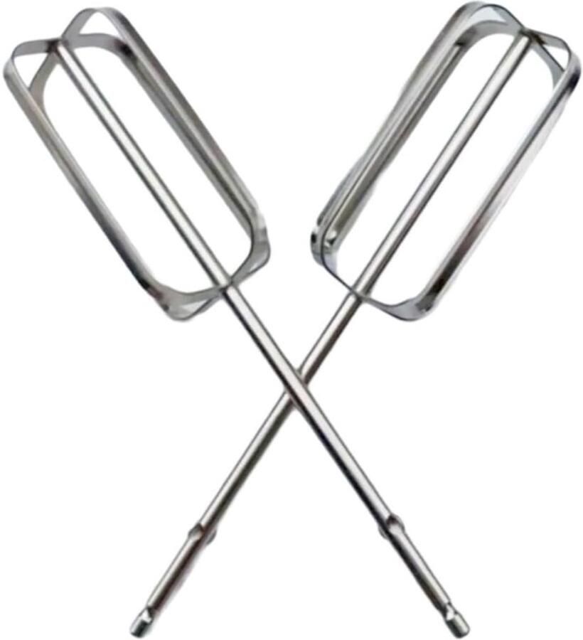 Mixer Accessoires Kloppers Onderdelen Bakken En Koken Roestvrij Staal 2 Stuks Zilverkleurig