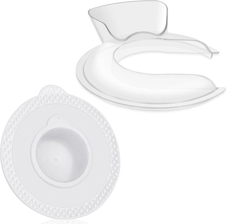 Mixer Accessoires Komdeksel Afleidingskap Schoon Maken Voorkomt Spatten 4.5-5 QT Transparant Wit