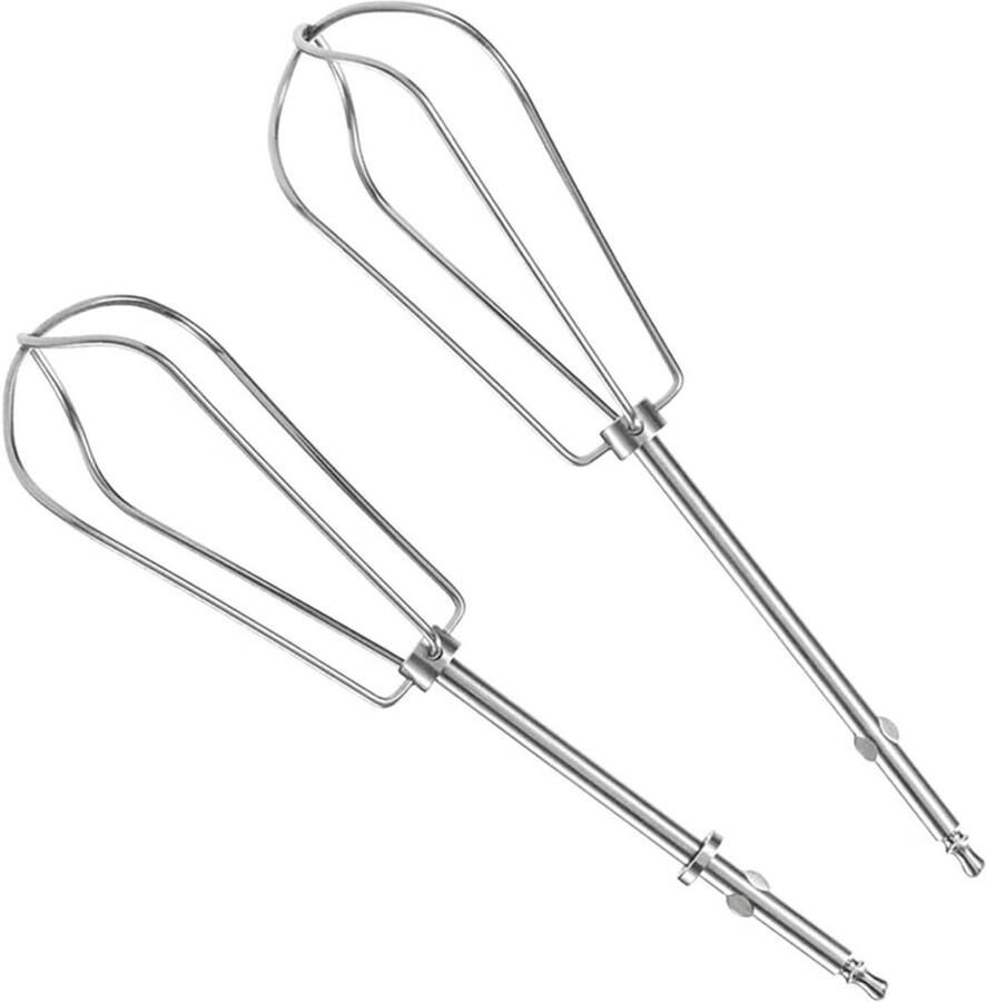 Mixer Accessoires Set Garde Klopper Bakken Mixen Roestvrij Staal 4 Delig Zilver