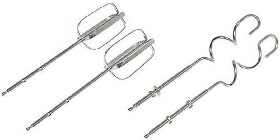 Mixer Accessoires Set Kloppers en Mixers Bakken en Maken Origineel Onderdeel 4 Stuks Zilver