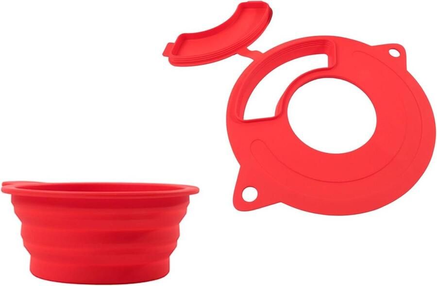 Mixer Accessoireset Keukenmachine Onderdelen Gemakkelijk Koken Spatbestendige Hoes 5x11x5cm Kom Rood Wit Blauw