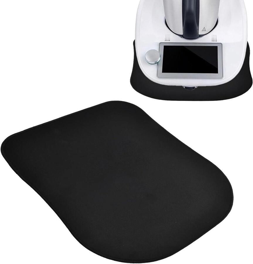 Mixer Antislipmat Keukenapparaat Mat Apparaat Verplaatsen Dubbelzijdig Materiaal 35 x 30 cm Zwart