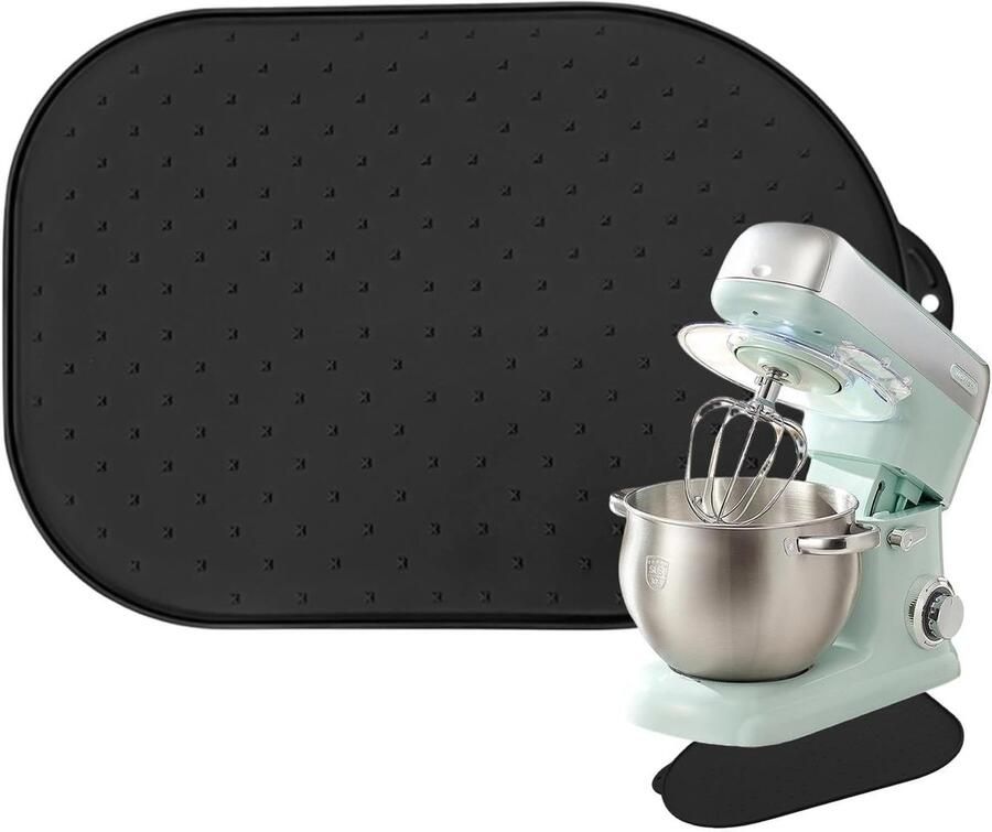 Mixer Glijmat Apparaat Schuiver Keuken Organiseren Krasvrije Werkbladen 40 x 27 cm Zwart