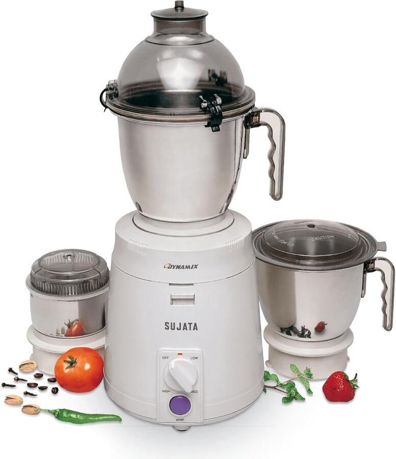 Mixer Grinder Keukenmachine Eten Bereiden Krachtige 900 Watt Motor 3 Potten Roestvrij Staal