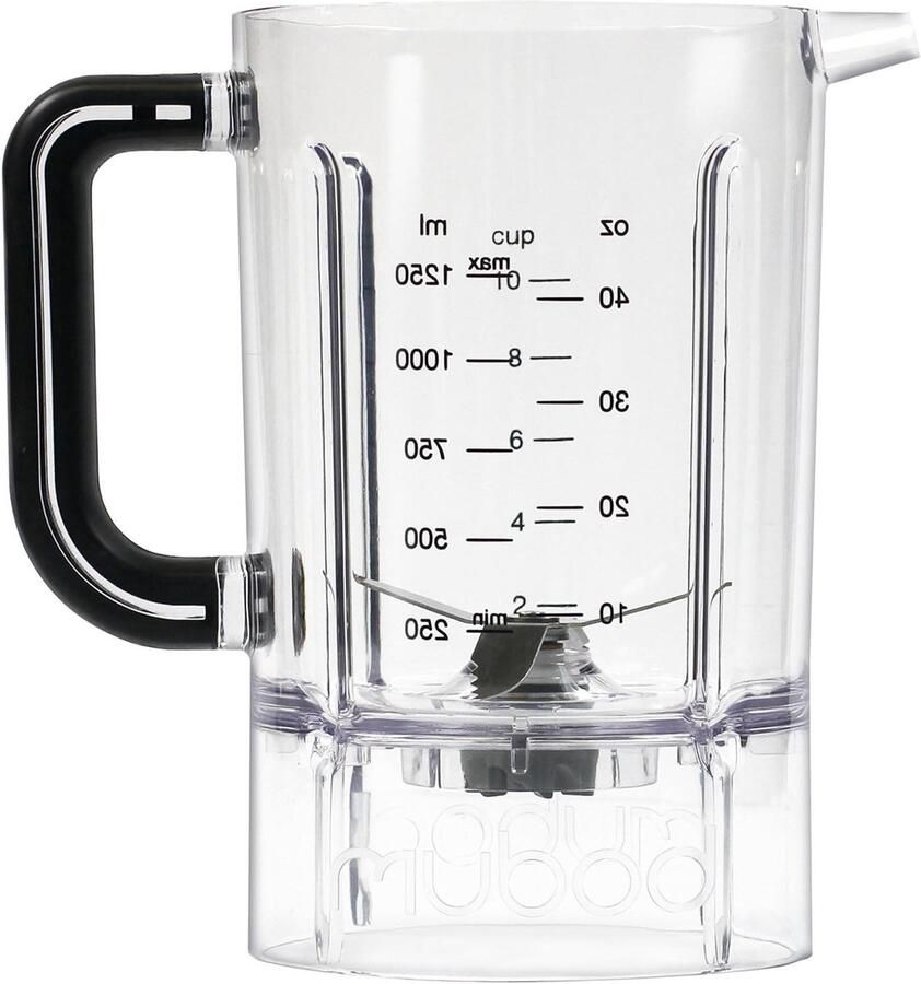Mixer Kan Reserve Deel Smoothies Maken Vaatwasserbestendig 1.25 Liter Transparant