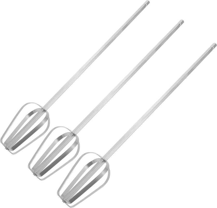 Mixer Kloppers Eierklopper Accessoires Beslag Maken Roestvrij Staal 30 cm Zilver