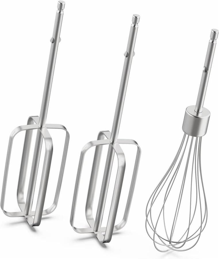 Mixer Kloppers Roestvrij Staal Bakken En Klutsen Push-in Gesp Installatie 2 Stuks Zilver