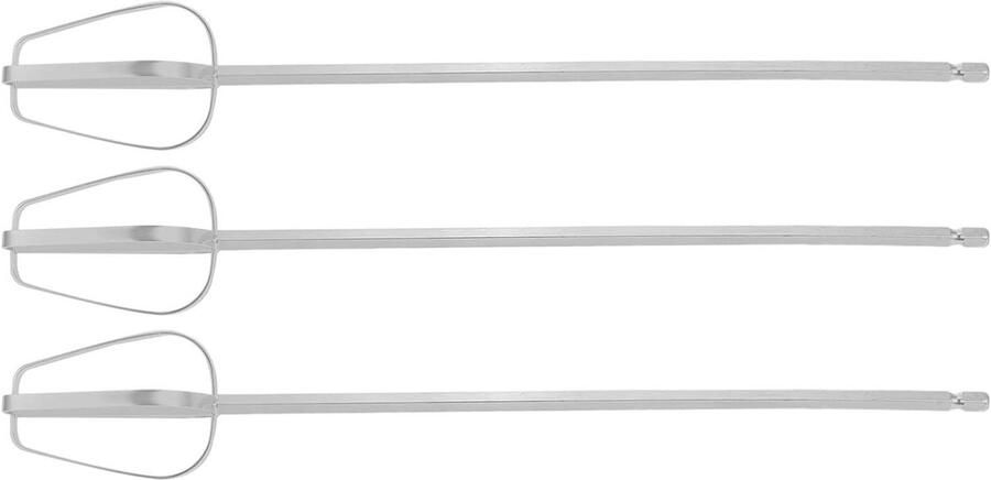 Mixer Kloppers Set Garde Accessoires Beslag Maken Roestvrij Staal 30 cm Zilver