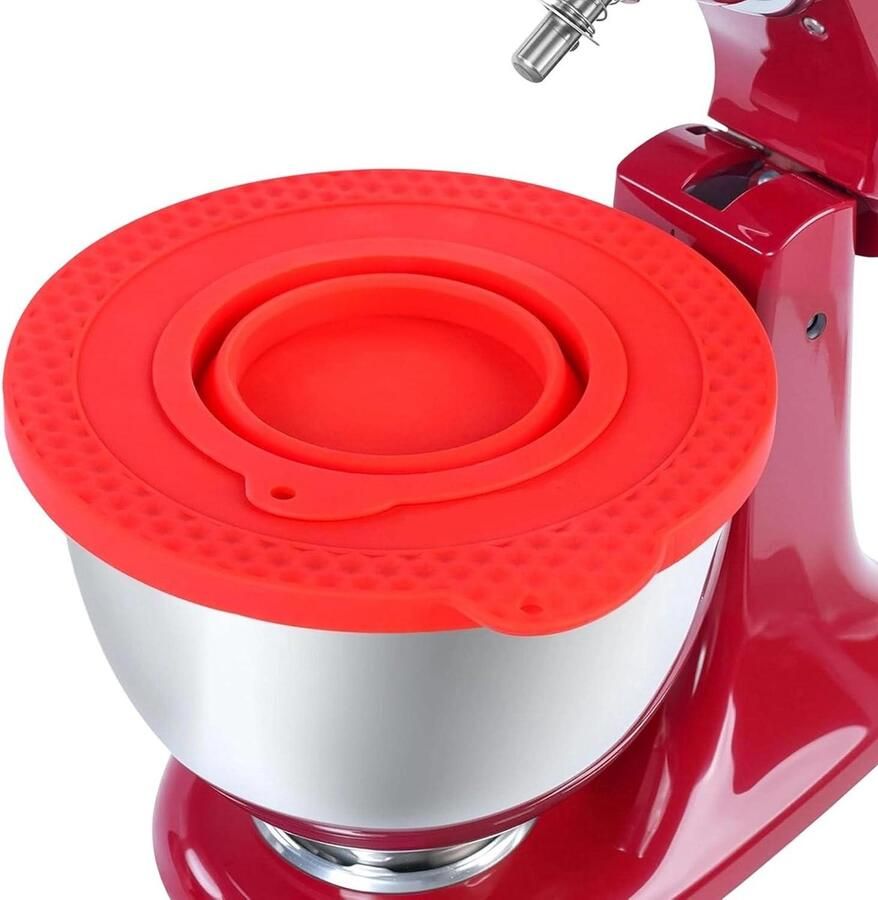 Mixer Kom Deksel Spatdeksel Keukenmachine Schoon Bakken Sterke Afdichting 23 cm Diameter Wit