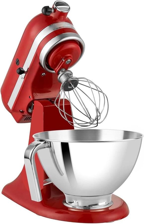 Mixer Kom Keukenmachine Accessoire Bakken Ingrediënten Vaatwasserbestendig 3 Kwarts Zilverkleurig