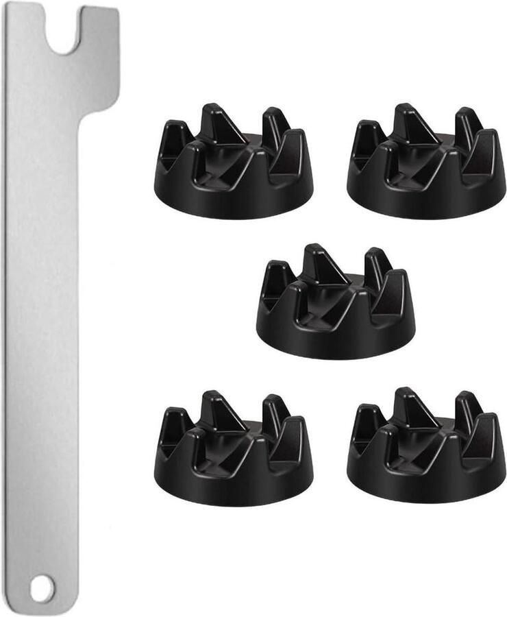 Mixer Koppelingen Blender Onderdelen Keukenmachine Reparatie Hoge Sterkte Materiaal 5 Stuks Zwart