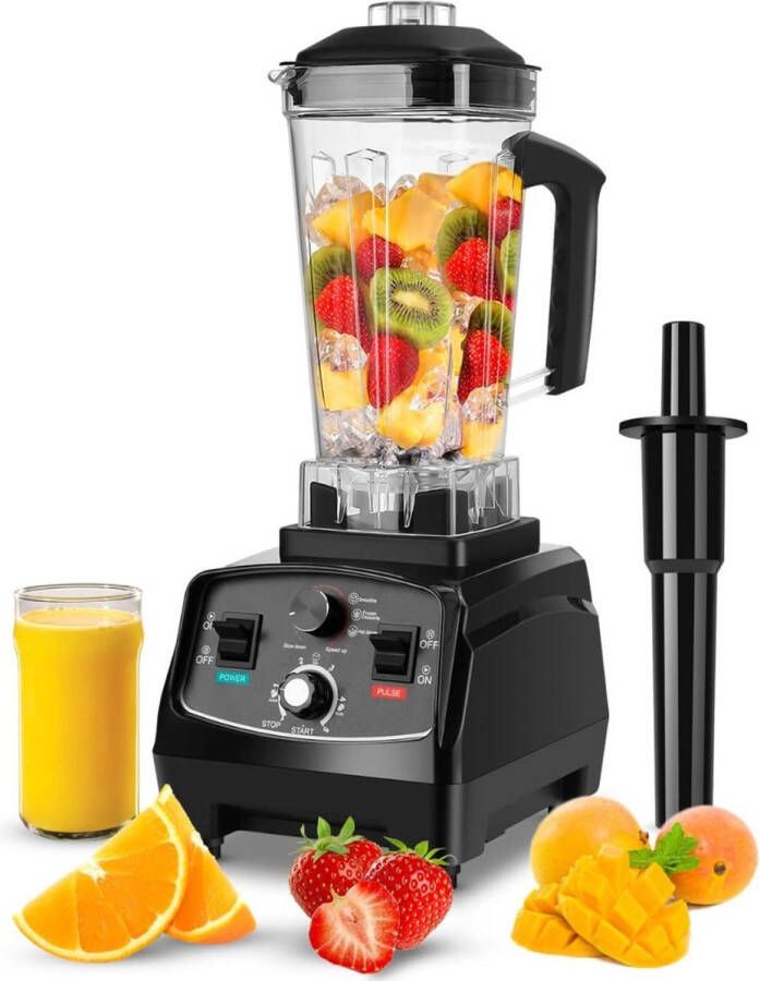 Mixer Krachtige Professionele Smoothiemaker 2000W 2 Liter Variabele Snelheid