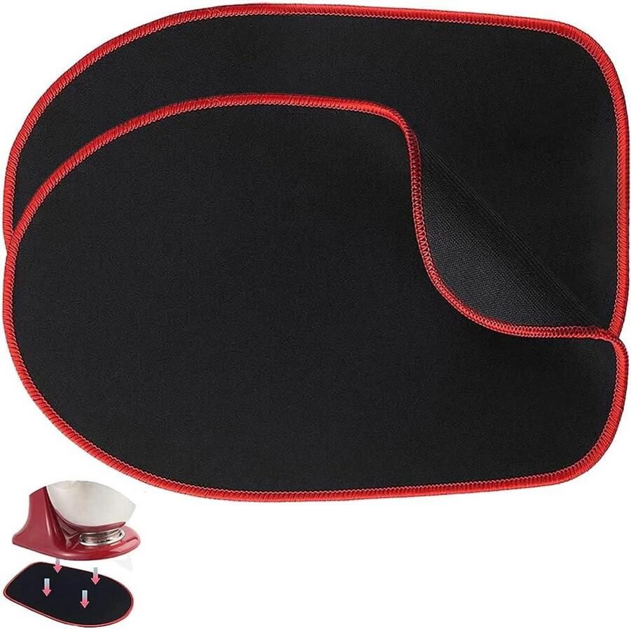 Mixer Mat Keukenmachine Accessoire Aanrecht Beschermen Makkelijk Verplaatsbaar 33x20 cm Zwart