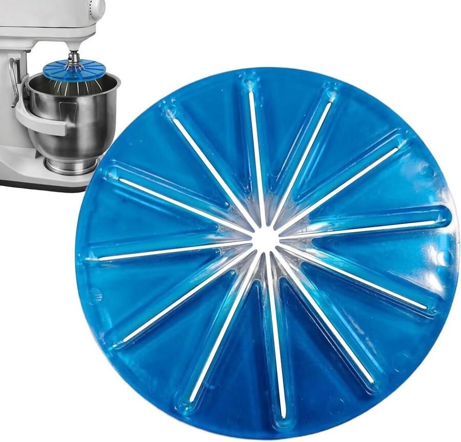 Mixer Onderdeel Keukenhulp Accessoire Voedselbereiding Thuis Spatwaterdicht Ontwerp Standaard Formaat Zilverkleurig