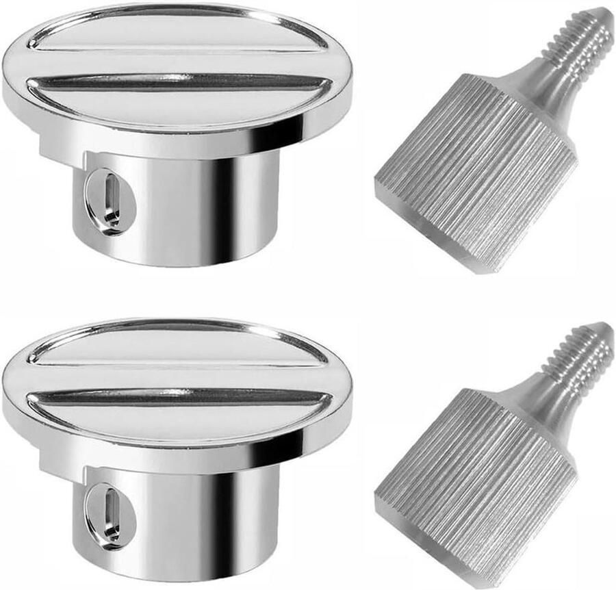 Mixer Onderdelen Set Bevestigingsknoppen Keuken Apparaten Antislip Roestvrij Staal 4 Stuks Zilver