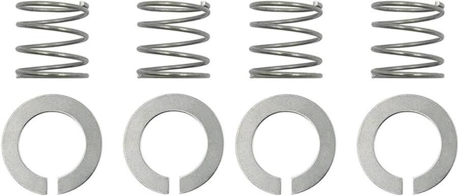 Mixer Onderdelen Set Ring en Veer Keukenapparaat Onderhoud Roestvrijstalen Constructie 4 Delig Zilver