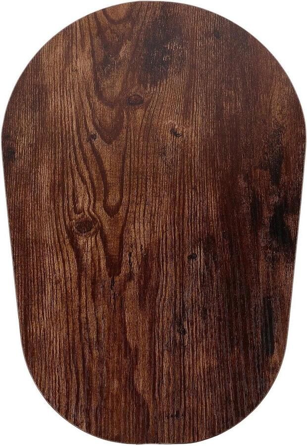 Mixer Onderlegger Keukenmachine Mat Aanrecht Beschermen Massief Hout 38.5 x 26.7 cm Bruin