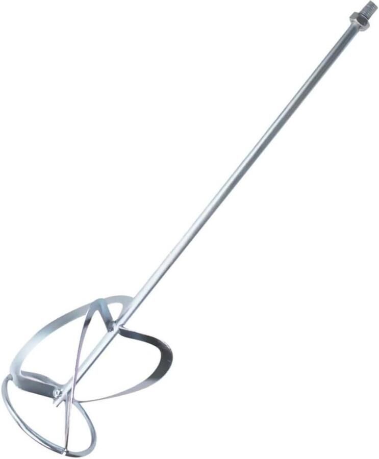 Mixer Opzetstuk Gereedschap Staaf Verf Mengen Spiraal Ontwerp 52x11.3cm Zilver