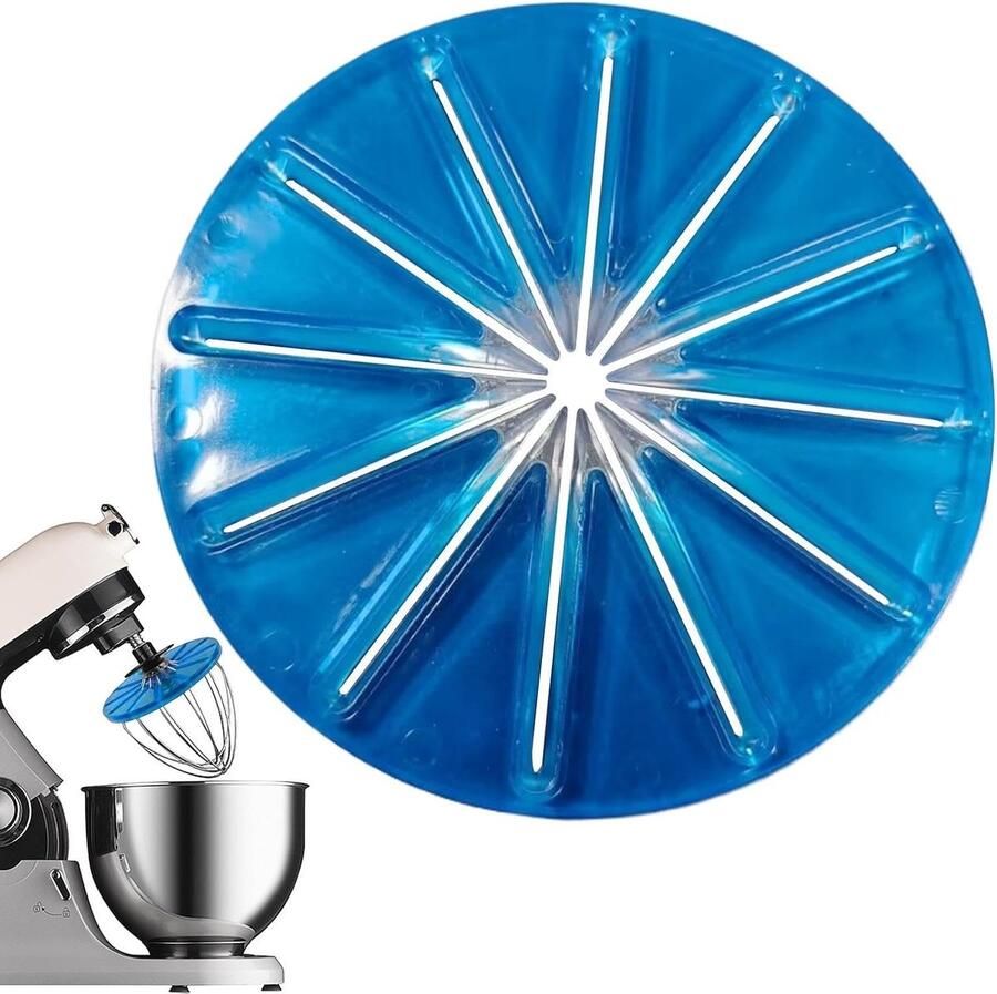 Mixer Opzetstuk Keukenaccessoire Spatvrij Mixen Spatwaterdicht Ontwerp 14.5 cm Blauw