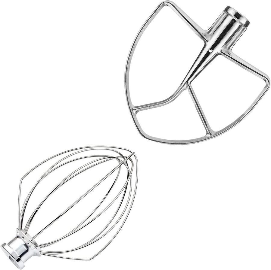 Mixer Opzetstuk Keukenmachine Accessoire Bakken en Mixen Roestvrij Staal 4.5 5QT Rood