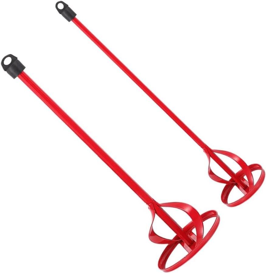 Mixer Opzetstukken Betonmixer Verfmixer Mengen van Materialen Efficiënte en Snelle Menger 42 cm Rood