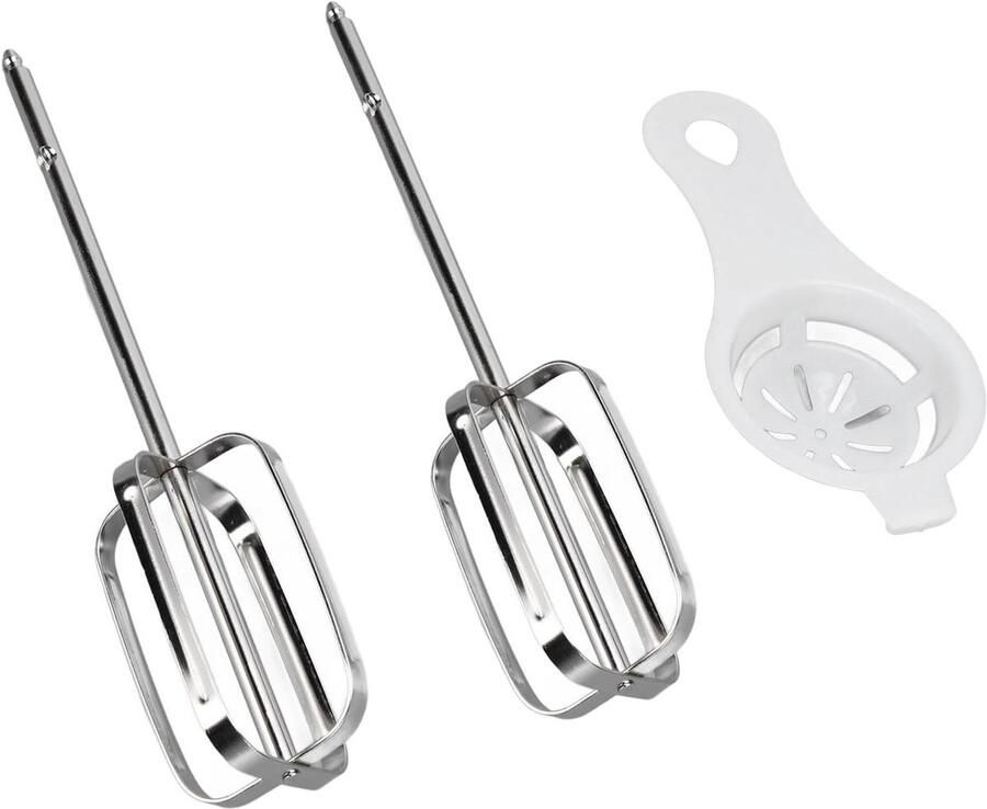 Mixer Opzetstukken Klopperbladen Keuken Bakken en Mixen Vaatwasmachinebestendig 24D x 16B x 5H cm Zilver - Foto 1