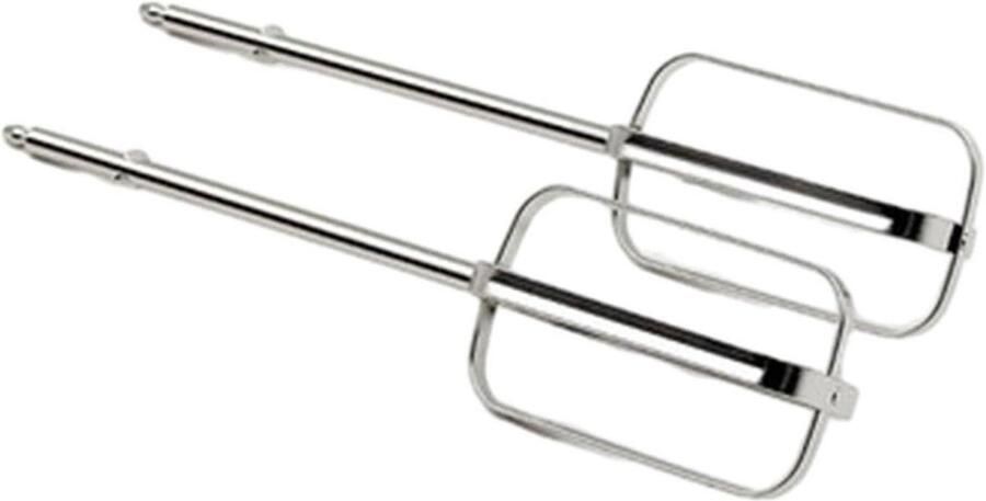 Mixer Opzetstukken Kloppers Set Beslag Maken Roestvrij Staal 2 Stuks Zilver