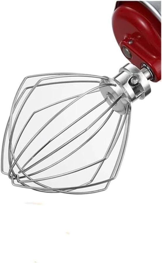 Mixer Opzetstukken Set Keukenmachine Accessoires Bakken en Mixen Complete Set 3 Delen 5 Liter Inhoud Zilver