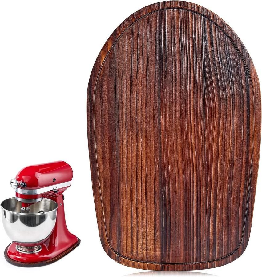 Mixer Slider Bamboe Keukenmachine Mat Keuken Organiseren Makkelijk Verplaatsbaar 4.5-5 Qt Natuurlijk