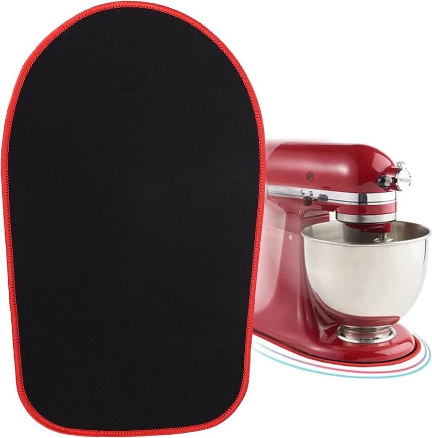 Mixer Slider Mat Mixer Mat Keukenmachine Verplaatsen Duurzaam Rubber en Polyester Past op 6.5-8L Zwart