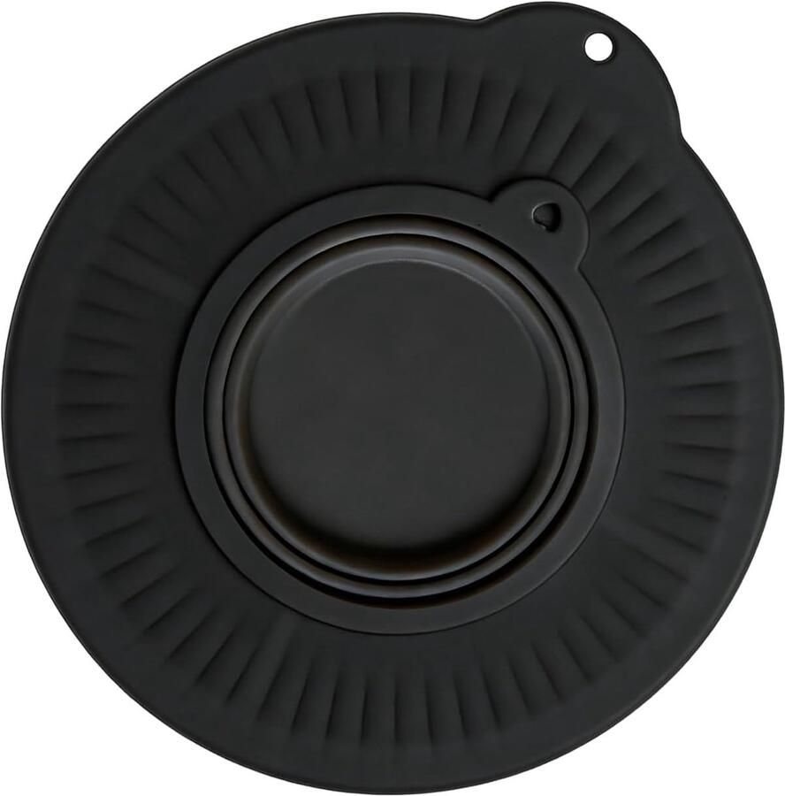 Spatbescherming Mixer Mengkom Deksel Schoon Koken Precisie Debietbeheer 23 cm Diameter Zwart