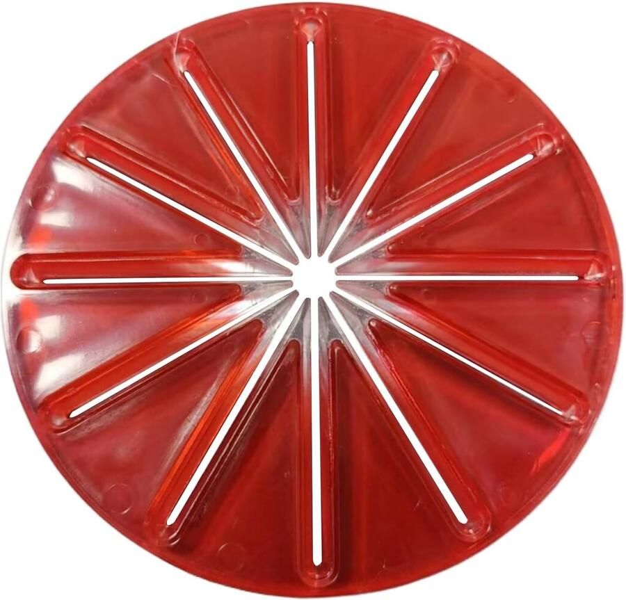 Mixer Spatdeksel Mengkom Afdekking Schoon Koken Zeslijnige Bescherming 14.5 cm Rood