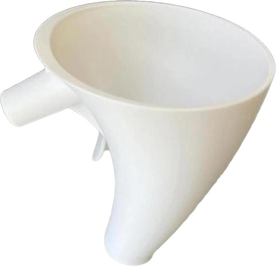 Mixer Trechter Opzetstuk Bakken Hulpmiddel Beslag Maken Voedselveilig Materiaal 12 x 13.6 cm Wit
