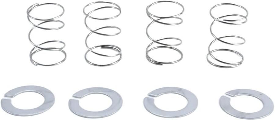 Mixer Veer Ring Set Keukenmachine Onderdelen Mixer Stabiliseren Roestvrij Staal Voedingskwaliteit 4 stuks Zilver