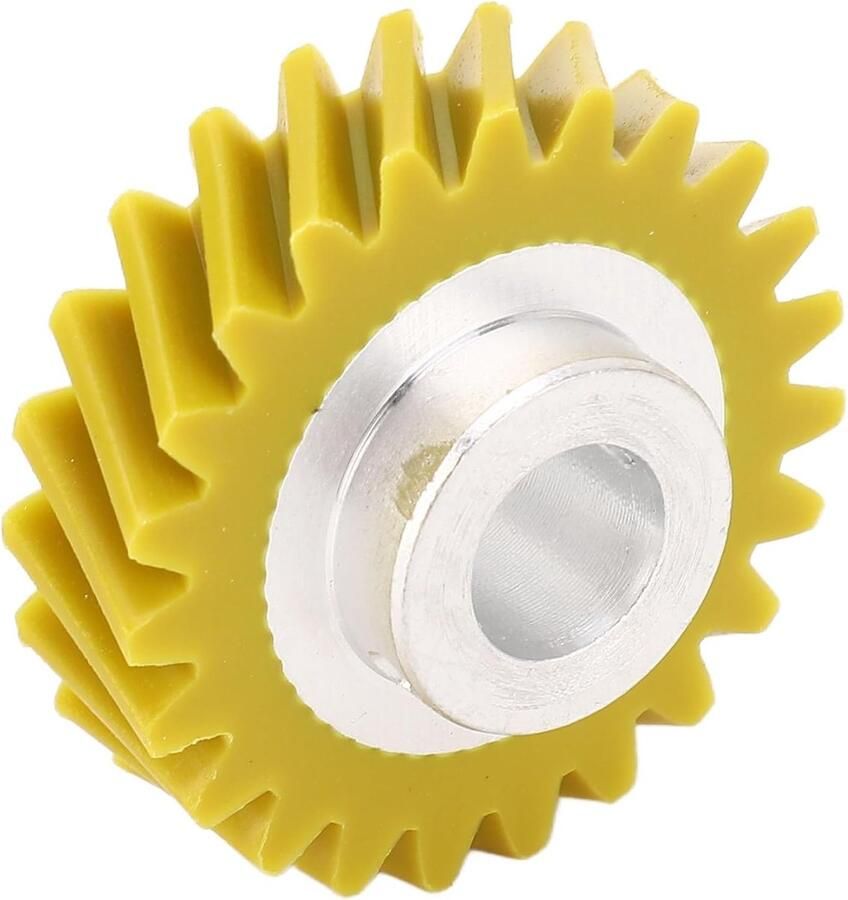 Mixer Worm Gear Vervangend Onderdeel Apparaat Repareren Roestvrij Staal Nylon 4x4cm Geel