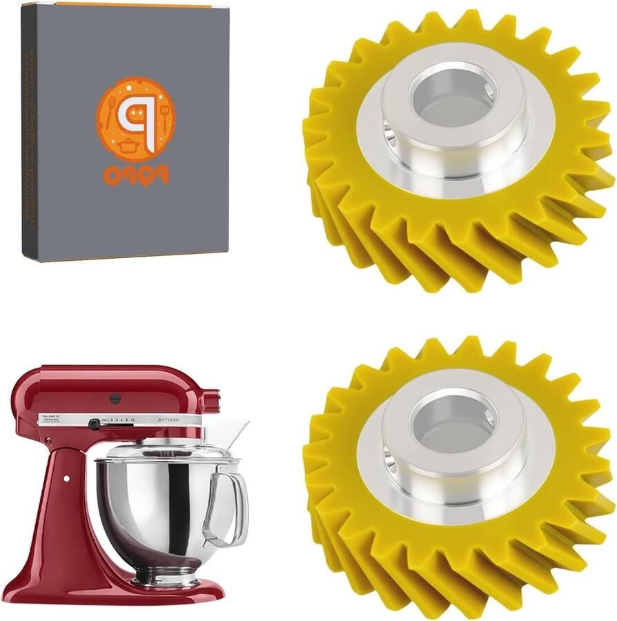 Mixer Worm Gear Vervangende Versnelling Mixer Reparatie Duurzame Constructie 2 stuks Niet gespecificeerd