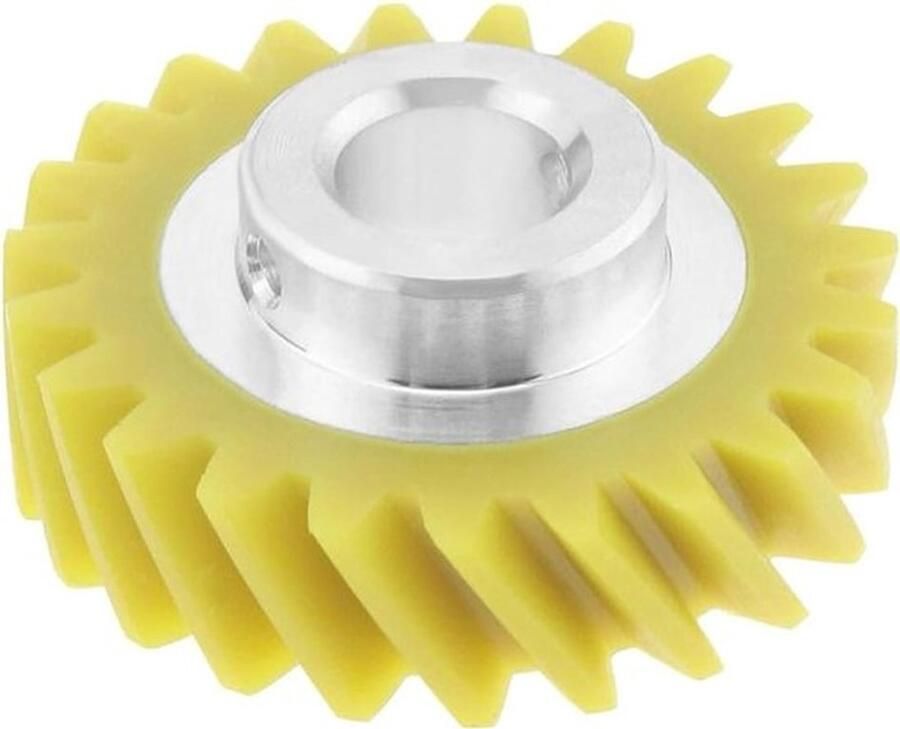 Mixer Wormwiel Vervanging Geel Keukenmachine Accessoire Compatibel met Verschillende Modellen Geel en Duurzaam Geschikt voor Modellen KitchenAid Compatibel met 5KSM150 5KSM45 5KSM90 5KSM125 5KSM175 5KSM185 5KSM156 5K45SS