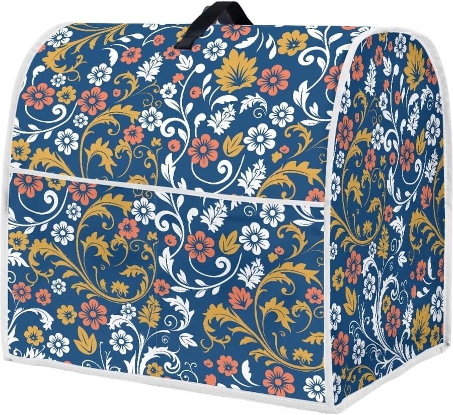 Mixerhoes Keuken Apparaathoes Keuken Organisatie Met Opbergzakken 43.5 x 27.5 x 37.5 cm Vintage Bloemen