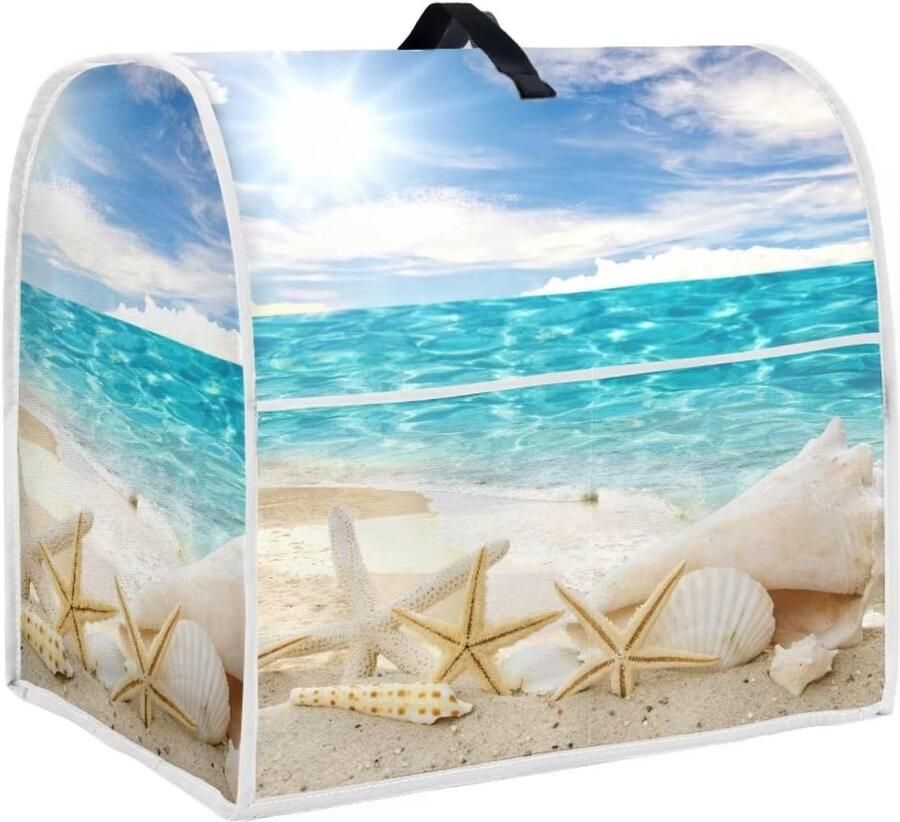 Mixerhoes Keuken Standmixerhoes Stofhoes Keuken Organiseren Met Opbergvak 37x28x44 cm Strand Zeester